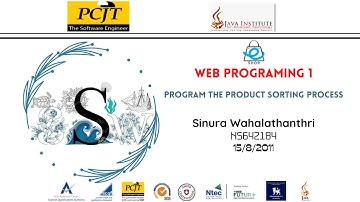 Web Project Task 21 || 1st Year || Semester 01 || Java Institute || Sinura Wahalathanthri
