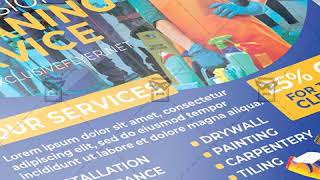 Professional Cleaning Service - Flyer PSD Template