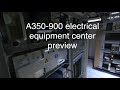 Airbus A350-900 360 view walkthrough of the Electrical Equipment Center