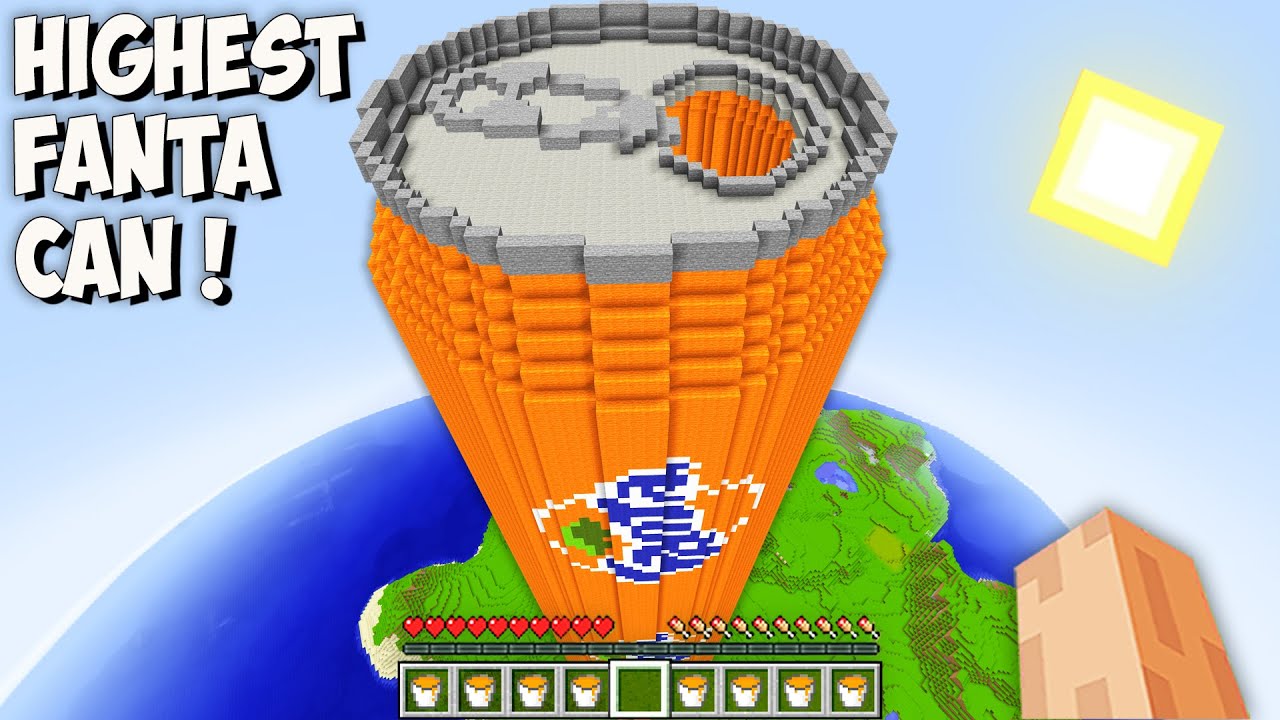 What Is HIDDEN Inside THE TALLEST FANTA CAN In Minecraft I Found THE what-is-hidden-inside-the-tallest-fanta-can-in-minecraft-i-found-the