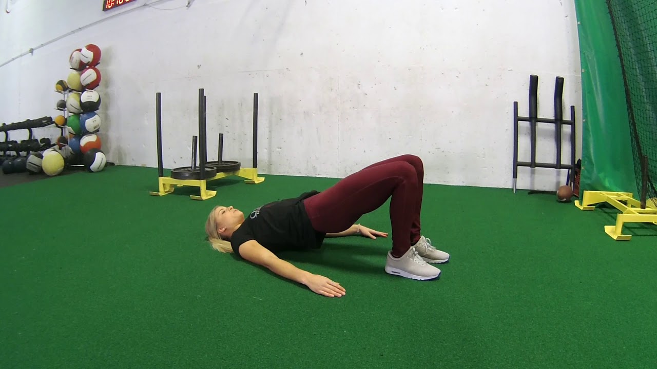 GLUTE BRIDGE WITH ALTERNATING MARCH YouTube