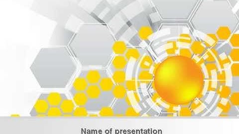 Orange Network Theme PowerPoint Template by PoweredTemplate.com