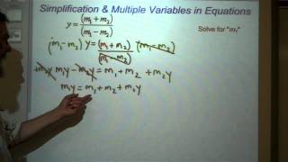 Simplification of Multiple Variables in Equations