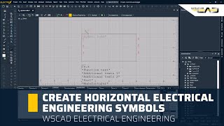 WSCAD Tutorial | Create horizontal Electrical Engineering symbols | WSCAD Tutorial English screenshot 4