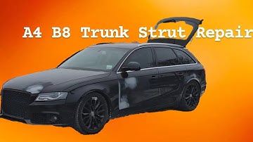 How to replace trunk/boot strut Audi A4 B8 (most vehicles)