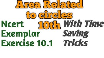 Area Related to circles//Class 10//Ncert Exemplar//Exercise 11.1