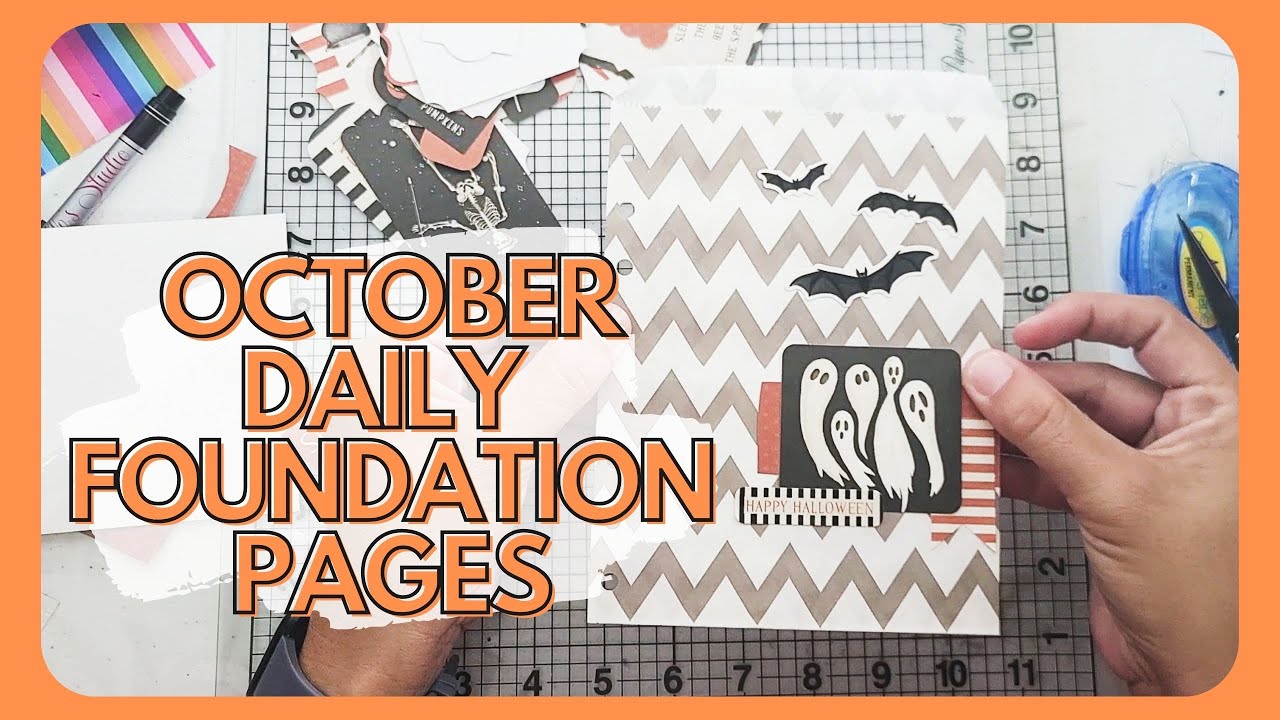 OCTOBER DAILY FOUNDATION PAGES - Echo Park Carta Bella Halloween Market