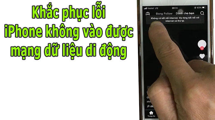 Lỗi cài đặt mạng di động trên iphone