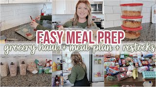 WEEKLY GROCERY HAUL + MEAL PLAN + EASY MEAL PREP | FRIDGE + PANTRY RESTOCK | HEALTHY LUNCH MEAL PREP @homewithhailey