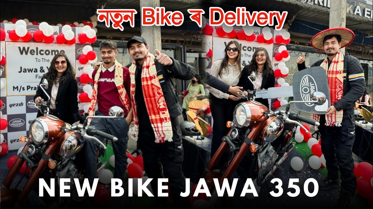 নতুন Bike r Delivery একেলগে 😍 Finally New JAWA 350 The mechanic