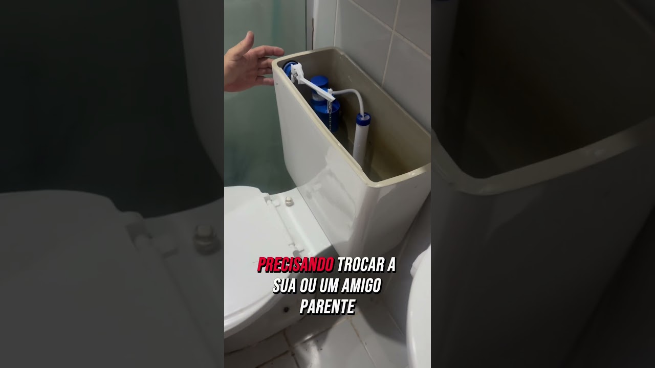 Troca do kit da caixa acoplada com acionamento lateral 