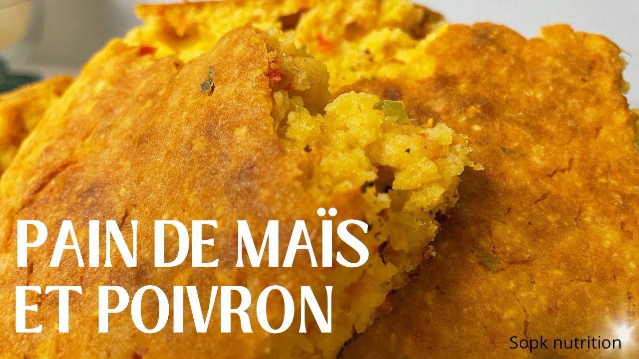 PAIN DE MAÏS ET POIVRON ( sopknutrition)