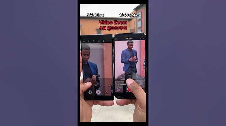 iPhone 13 Pro Max vs Samsung S22 Ultra Video Zoom Comparison - 4K @30FPS - 天天要闻