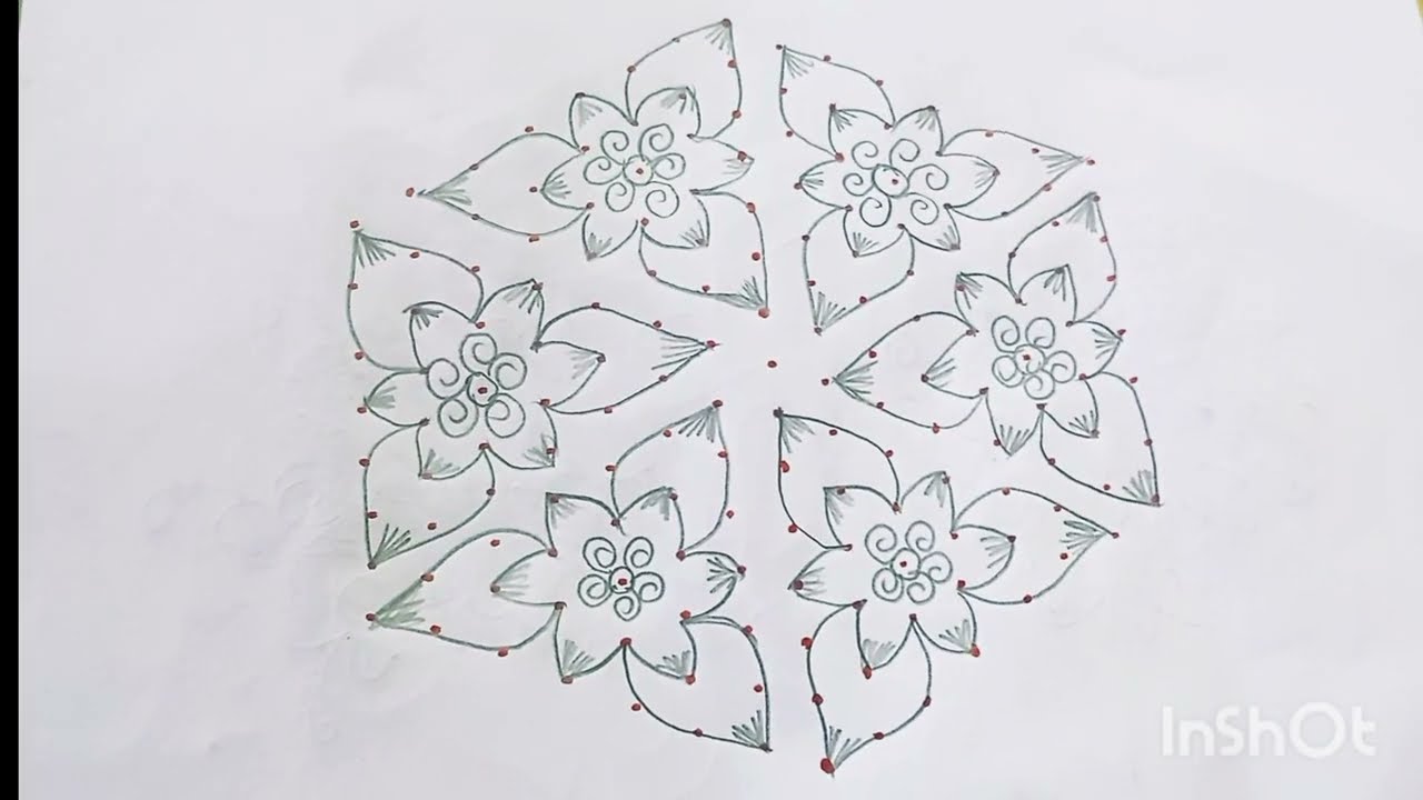 Beautiful rangolies 🌺🌺🌺🌺