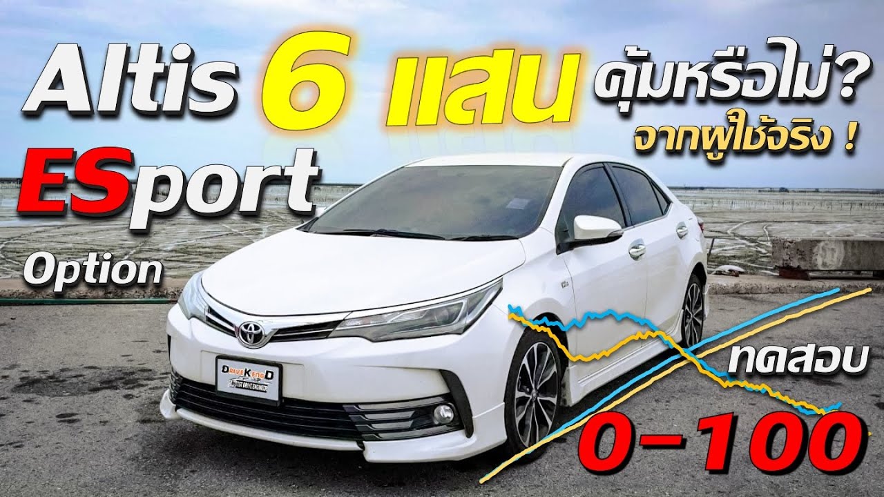 รีวิว Toyota Altis ESport option 1.8 รถมือสอง งบ 6แสน คุ้มค่าหรือไม่ ? ทดสอบอัตราเร่ง 0-100 