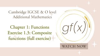 Exercise -1- 3 - composite functions - full exercise