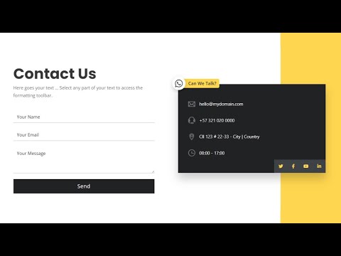 01 - Contact US - Template - Fancy Bricks - YouTube