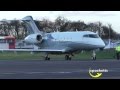 New Challenger 350 N501BZ - Close ups - Amazing Night Departure - Gloucestershire Airport