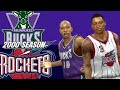 2000 SEASON ROCKETS Vs BUCKS 