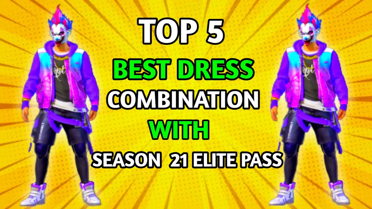 TOP 5 BEST DRESS COMBINATION WITH TRAP BUNDLE/SEASON 21 ELITE PASS TRAP BUNDLE COMBINATION IN FF