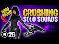 Crushing Solo Squads - 25 Frag! (Fortnite Battle Royale)