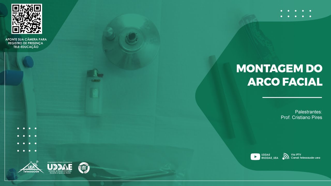 Técnica de montagem do arco facial