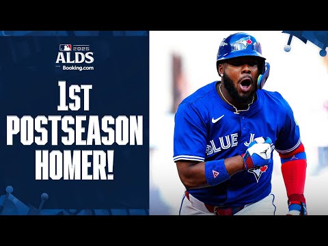 Vladimir Guerrero Jr. homers to give the Blue Jays their first Postseason lead in 2025! 🇨🇦