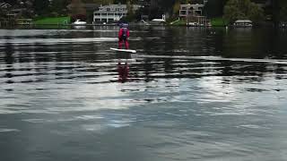 Mellow e-Foil cruising on Lake Washington.