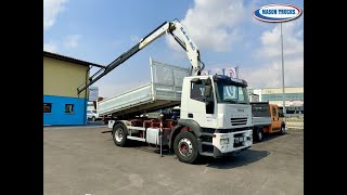 💥 IVECO STRALIS RIBALTABILE + GRU PESCI SE145 💥