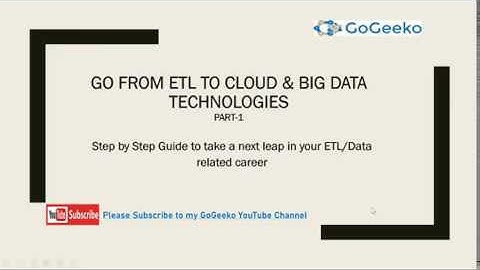 Data Engineers Guide - Move From Legacy ETL To Modern Cloud Technologies - Part 1