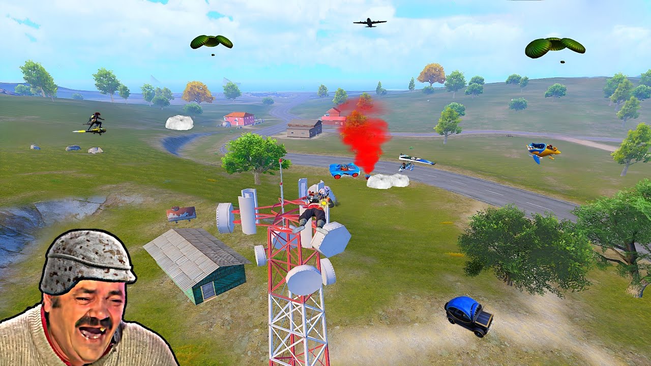 TOWER CAMPER 1000 IQ 😱😂 Pubg Mobile Trolling Cutes 🤣