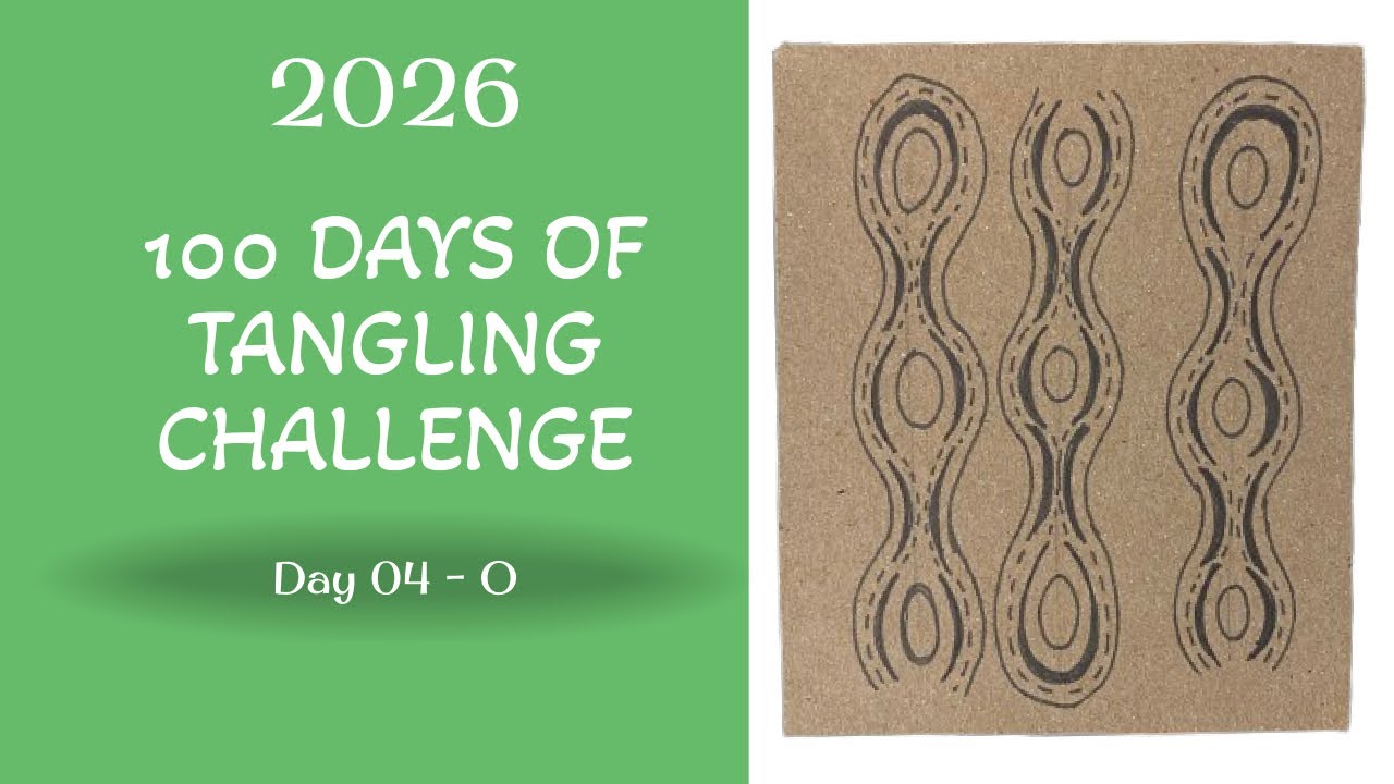 2026 100-Day Tangling Challenge: Day 04 – Pattern "0"