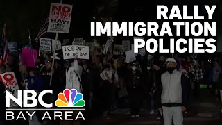 Protesters gather in San Francisco for rally in opposition of Trump's immigration policy