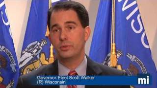 Raw Video: Gov. Elect Scott Walker Defends Rules Reform Proposal