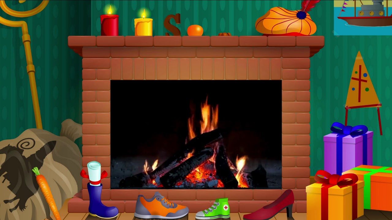 Digibord Haardvuur Open Haard Thema Sinterklaas Youtube