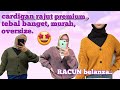 Lazada haul (REKOMENDASI)KARDIGAN RAJUT PEREMIUM , CROP TOP OVERSIZE