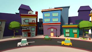 360 Low Poly city