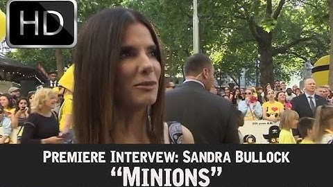 Sandra Bullock Interview, Minions World Premiere (2015),