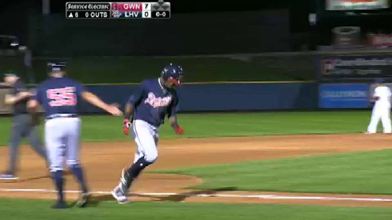 Acuna blasts third TripleA homer YouTube