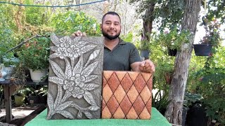 Como Estampar En Concreto Usando Una Estampa Plastica