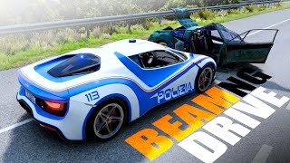 INSEGUIMENTI HYPERCAR della POLIZIA - BeamNG Drive screenshot 4