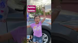 Fun time with UNICORN BUBBLES #shorts