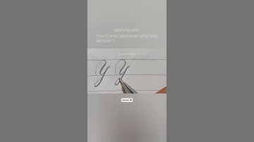 how to write Spencerian calligraphy alphabet Y satisfying video @cursivepenmanship