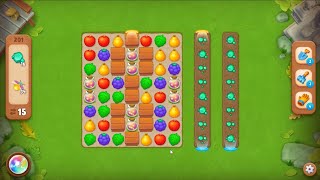Gardenscapes level 201 - 15 Moves - No Boosters #Bubunka screenshot 4