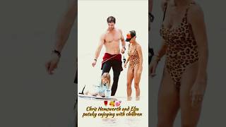 Chris Hemsworth enjoying water surfing with family #chrishemsworth #hollywood