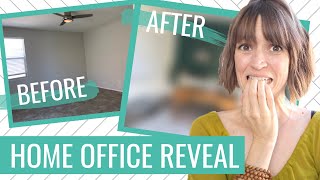 HOME OFFICE INSPIRATION + TOUR: Before, During, and After My Mid-Century Home Office Makeover