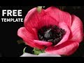 [FREE template] How to make paper Anemone flower