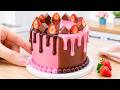 🍫🍓 Making the Ultimate Half-Half Chocolate Delight Cake 🤤🎂 | Mini Chocolate Bakery ASMR
