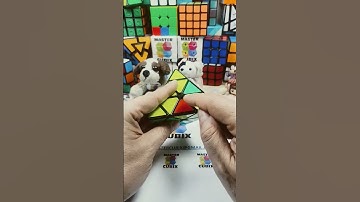 Cómo permutar aristas en segundo nivel pyraminx, permutación horaria. Memorización algoritmo.#shorts