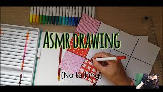 Geometric Shapes ASMR Part 3 🎨✨ Fine Marker Drawing Project | No Talking